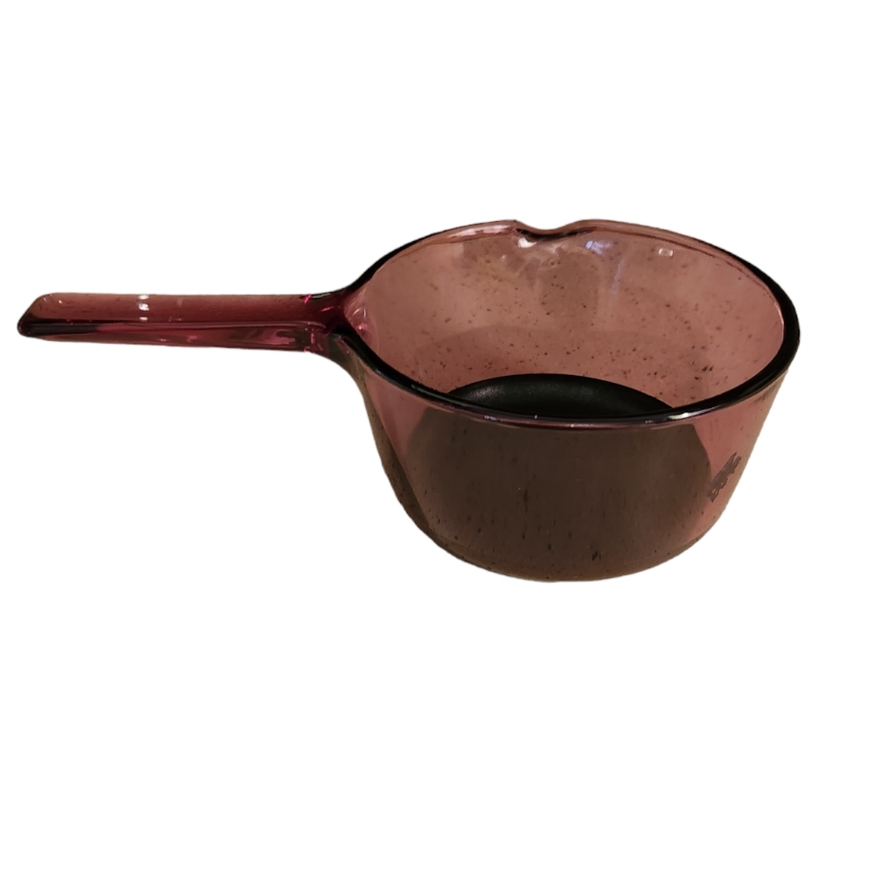 Visions Corningware Cranberry 1 L Glass Pot